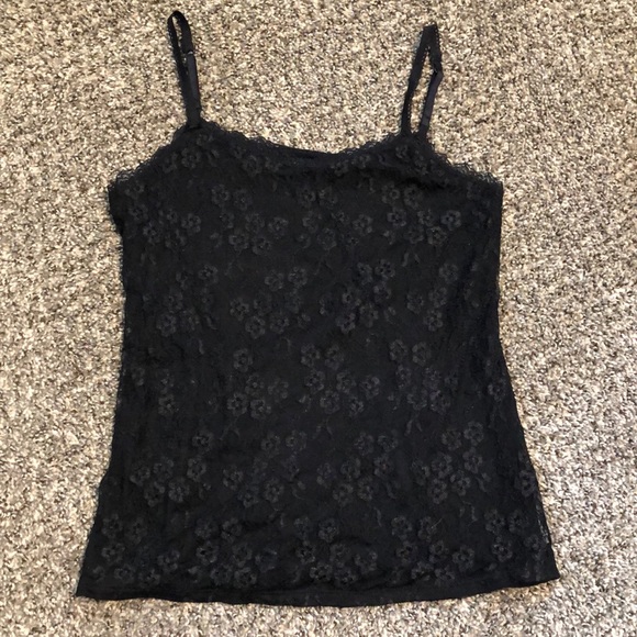 Elle Tops - Black Lace ELLE Camisole Tank Top
